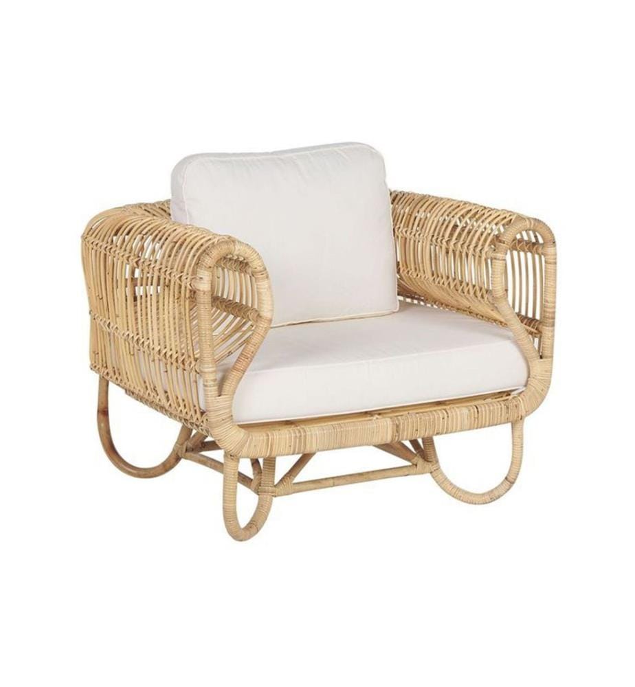 Fauteuil de jardin DOLCEDO Rotin Naturel