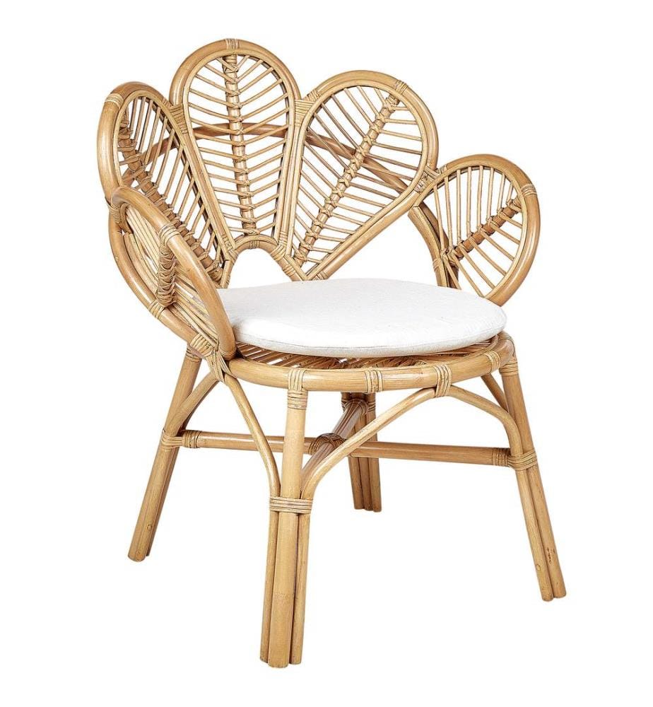 Lot de 2 chaises paon FLORENTINE II Rotin Naturel
