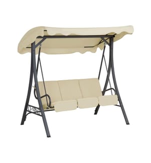 Dondolo da giardino GARBO Metallo Beige