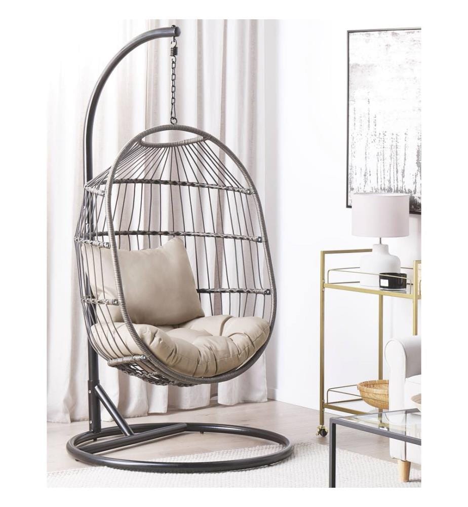Fauteuil suspendu avec support ALBA Noir