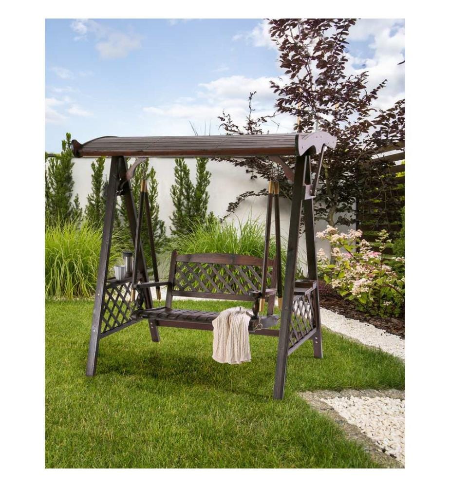 Dondolo da giardino SENARICA Legno di abete Marrone scuro