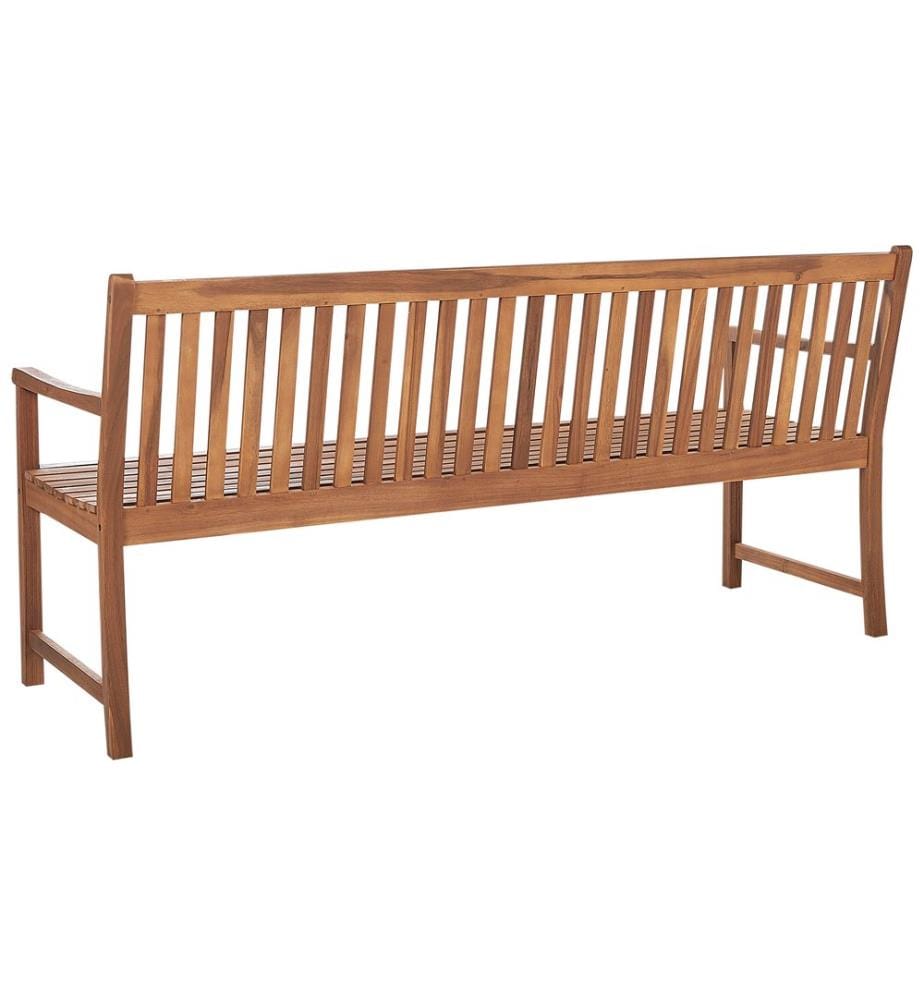 Panca da giardino con cuscino VIVARA 180 cm Legno di acacia certificato Rosso scuro