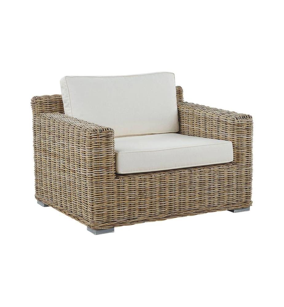 Gartensessel ARDEA Rattan Hellbraun