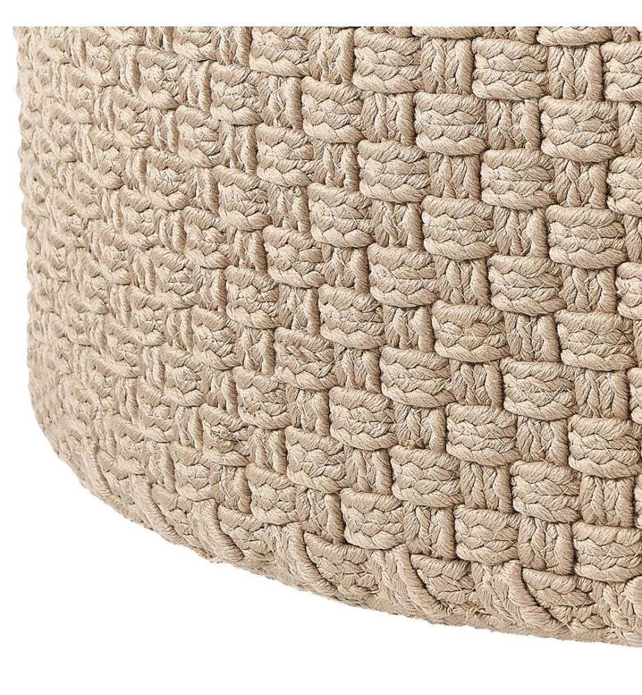 Pouf de jardin ? 70 cm beige MITHI
