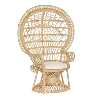 Sedia Peacock EMMANUELLE Rattan Naturale