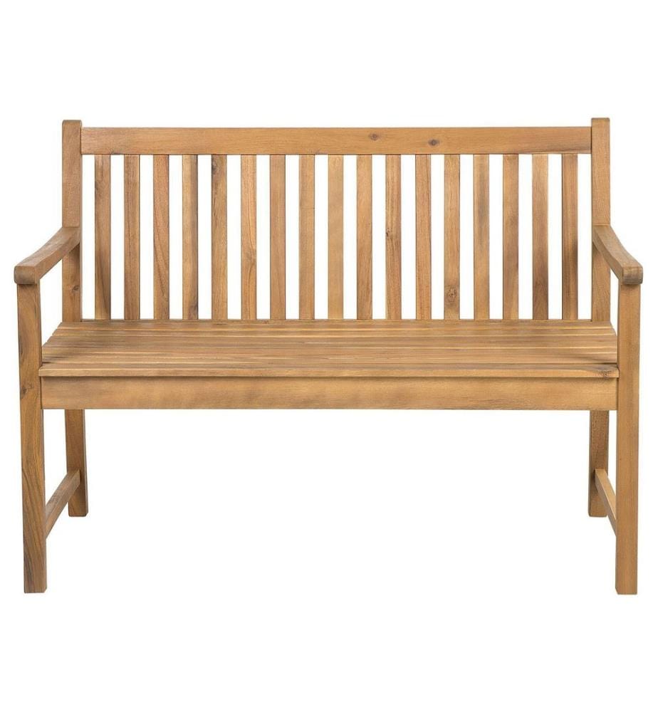 Panchina da giardino VIVARA 120 cm Legno di acacia certificato Marrone chiaro