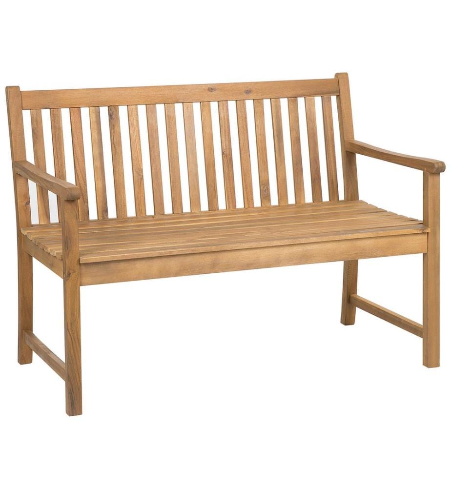 Panchina da giardino VIVARA 120 cm Legno di acacia certificato Marrone chiaro