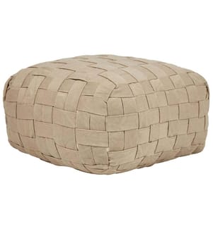 Pouffe BODLA Synthetic Material Beige