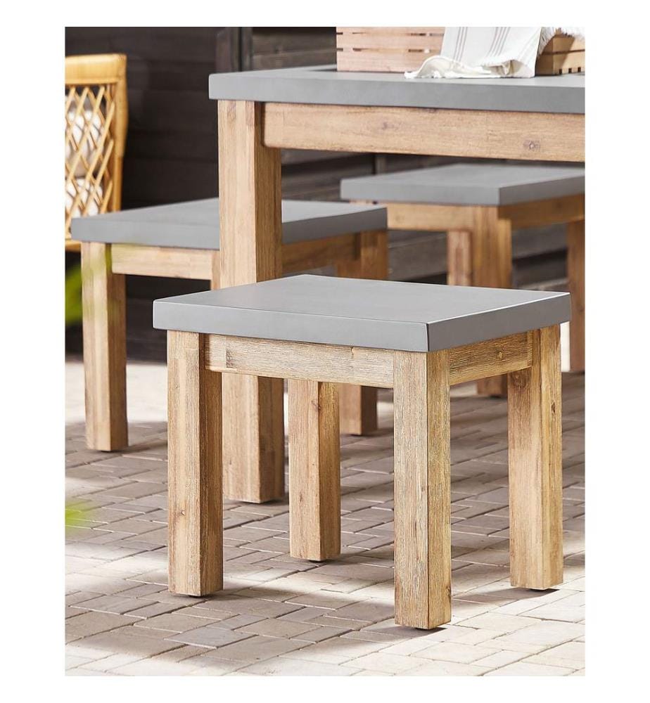 Set di 2 sedie da giardino OSTUNI Cemento Grigio