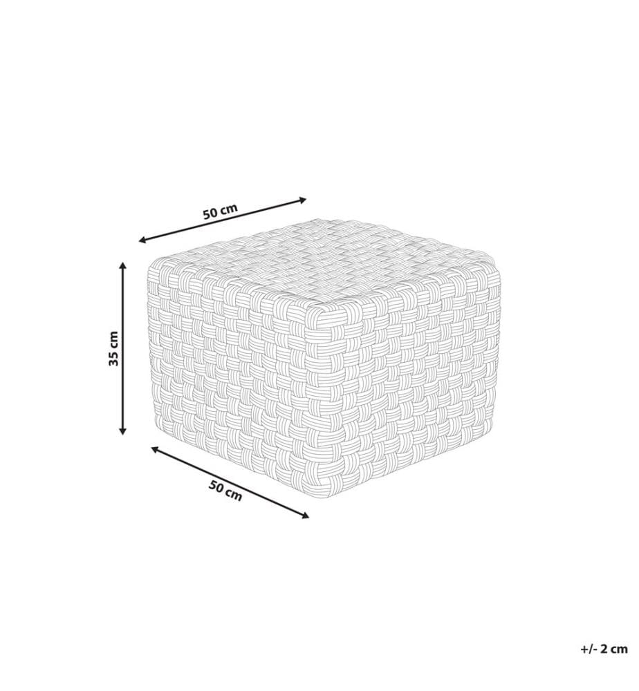 Pouf NALLI Kunststoff Taupe
