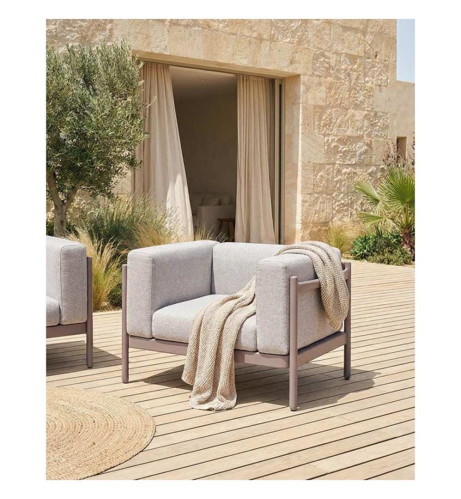 Gartensessel 2er Set FERRETTI Taupe