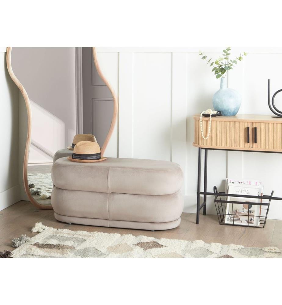 Banc ELLENDALE Velours Taupe
