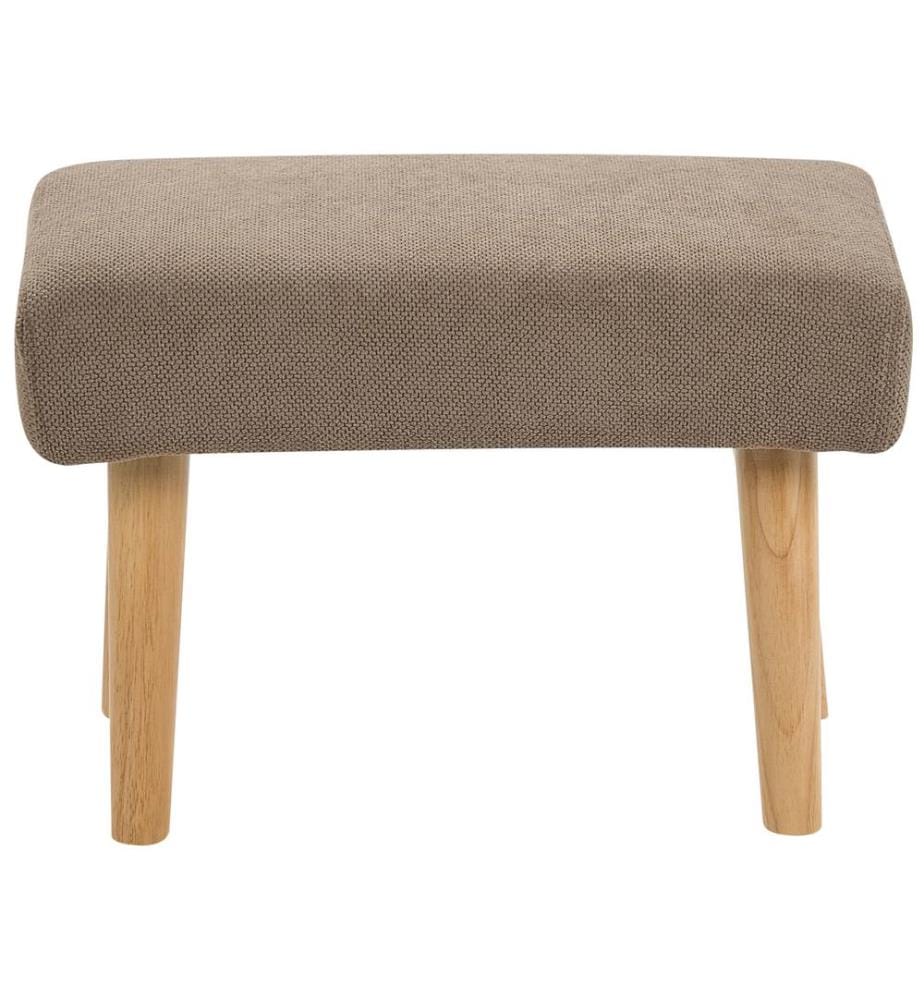 Hocker TAKOMA Stoff Braun