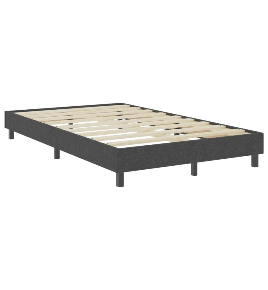 Boxspring-Bettgestell Grau Stoff 120x200 cm