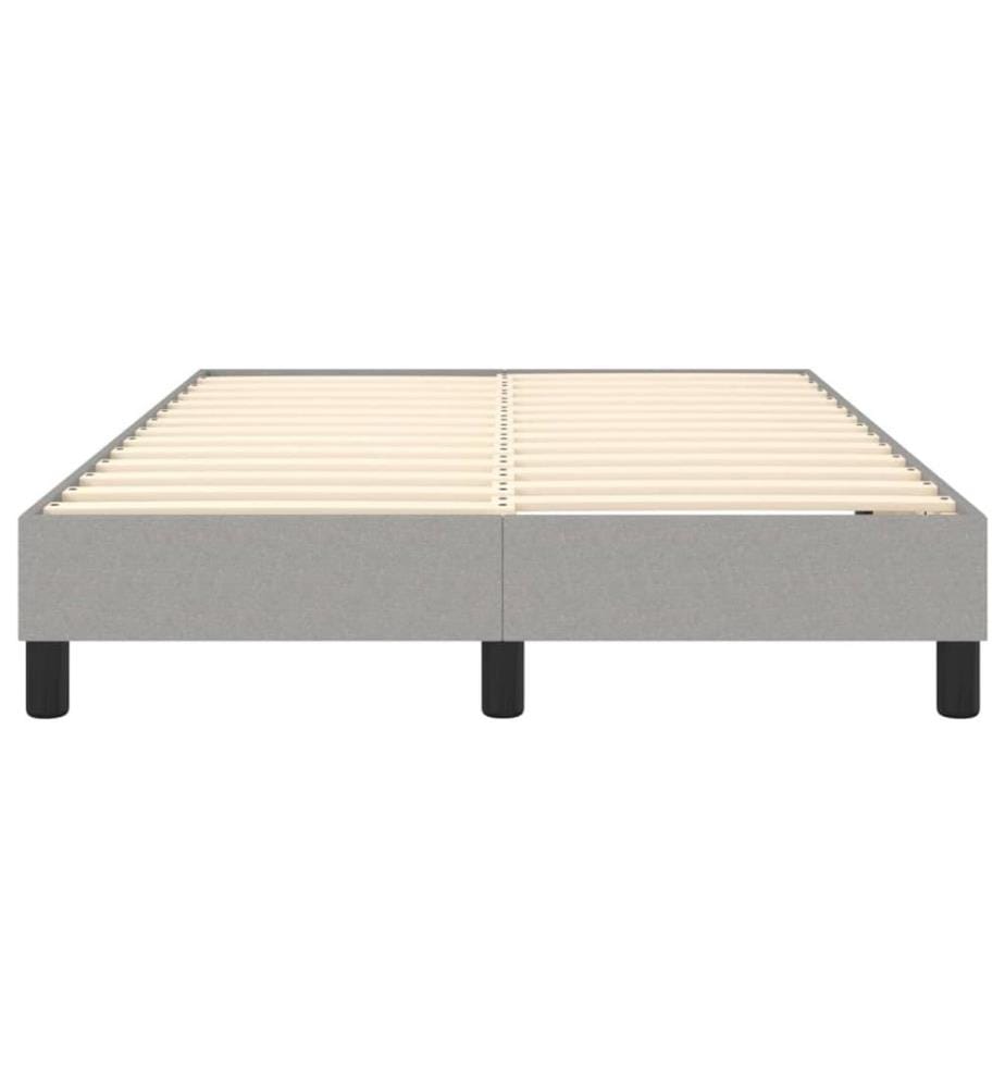 Boxspringbettgestell Hellgrau 120x200 cm Stoff