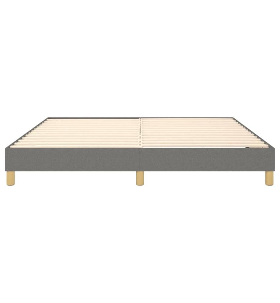 Boxspringbettgestell Dunkelgrau 180x200 cm Stoff