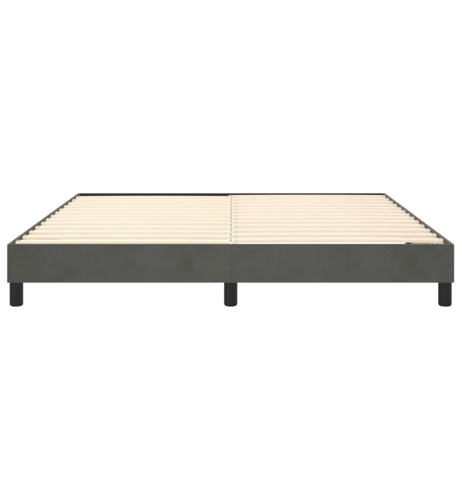 Boxspringbettgestell Dunkelgrau 180x200 cm Samt