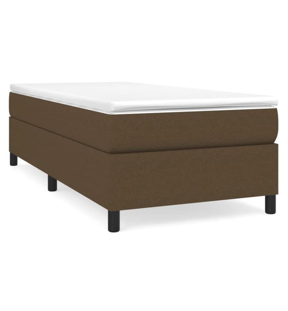 Boxspringbettgestell Dunkelbraun 90x200 cm Stoff