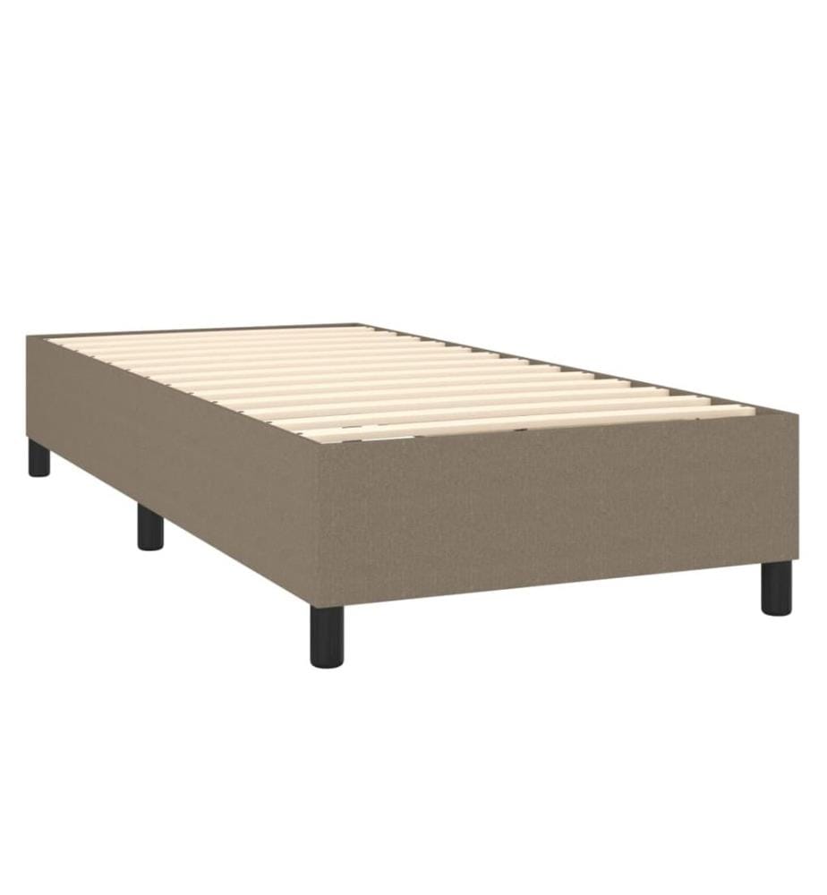 Boxspringbettgestell Taupe 90x200 cm Stoff