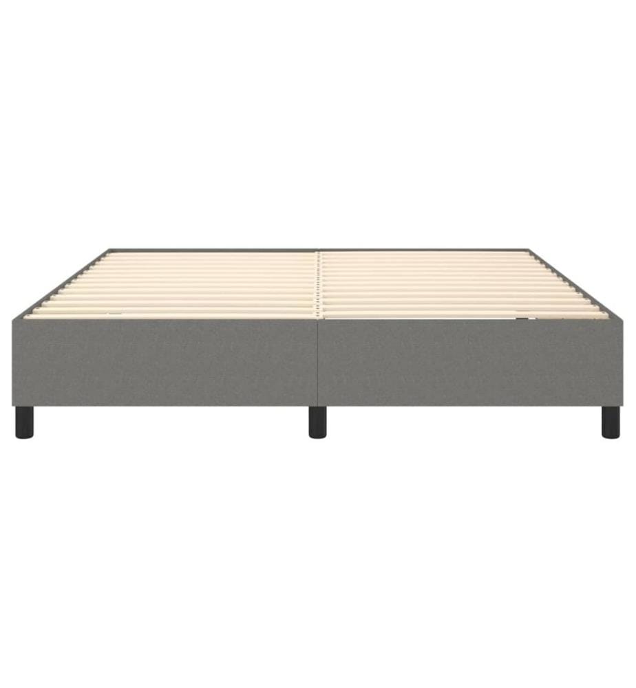 Boxspringbettgestell Dunkelgrau 160x200 cm Stoff