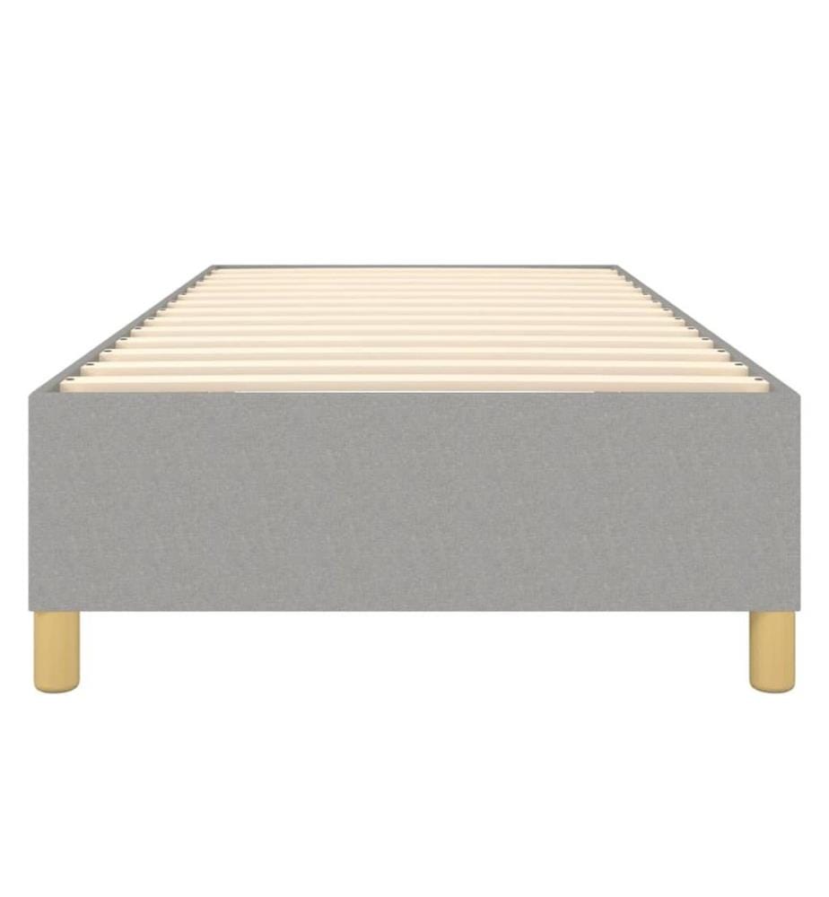 Boxspringbettgestell Hellgrau 80x200 cm Stoff