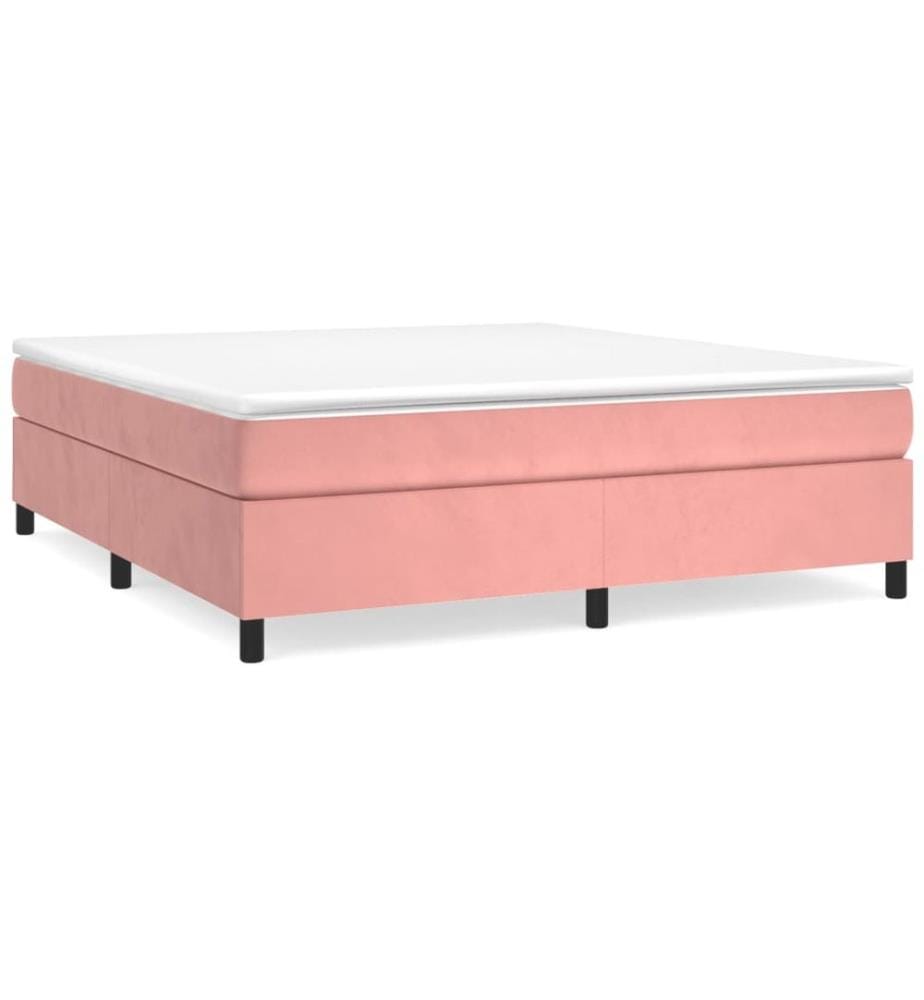 Boxspringbettgestell Rosa 180x200 cm Samt