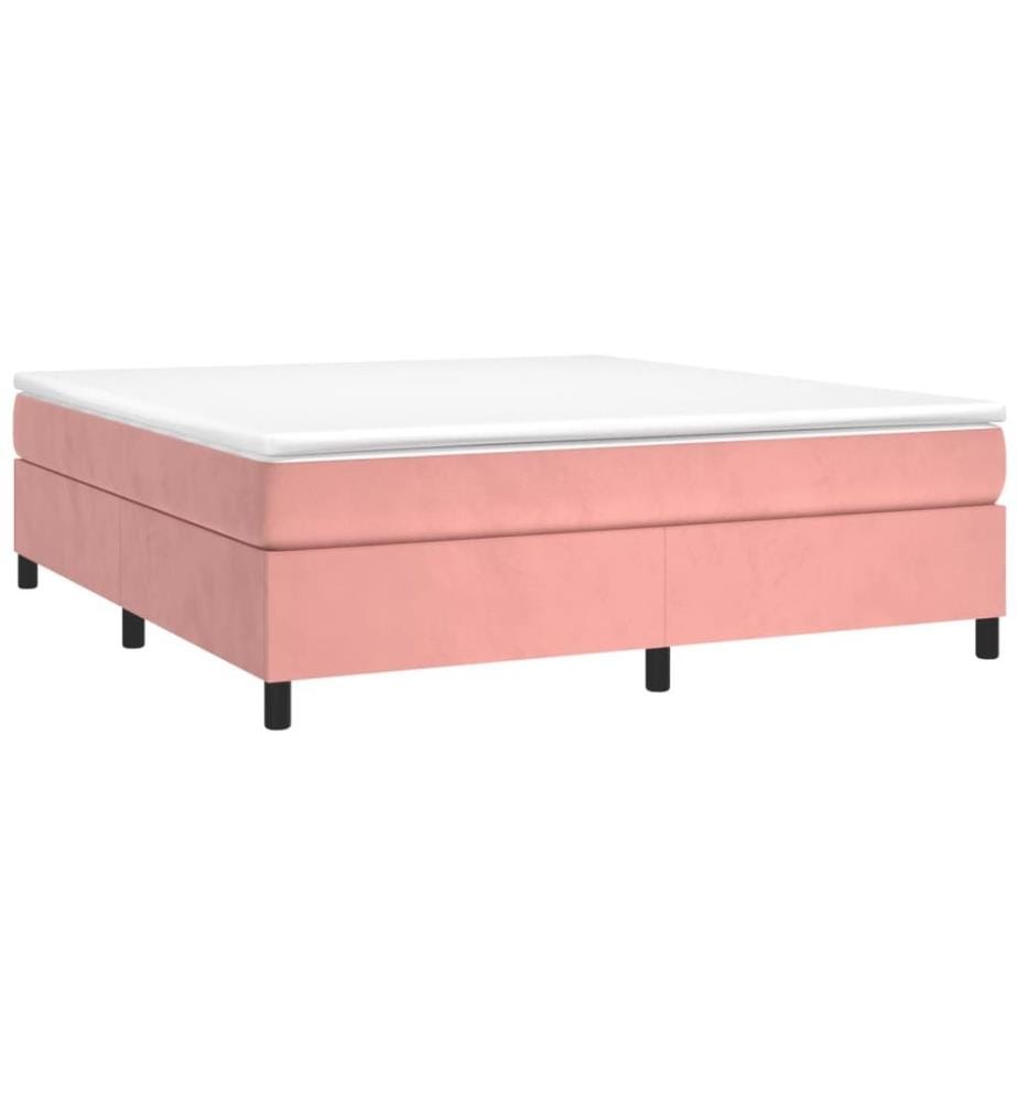 Boxspringbettgestell Rosa 180x200 cm Samt