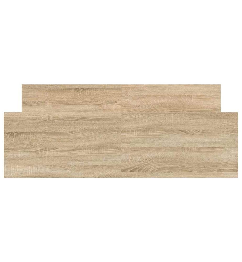 Cadre de lit sans matelas chêne sonoma 150x200 cm