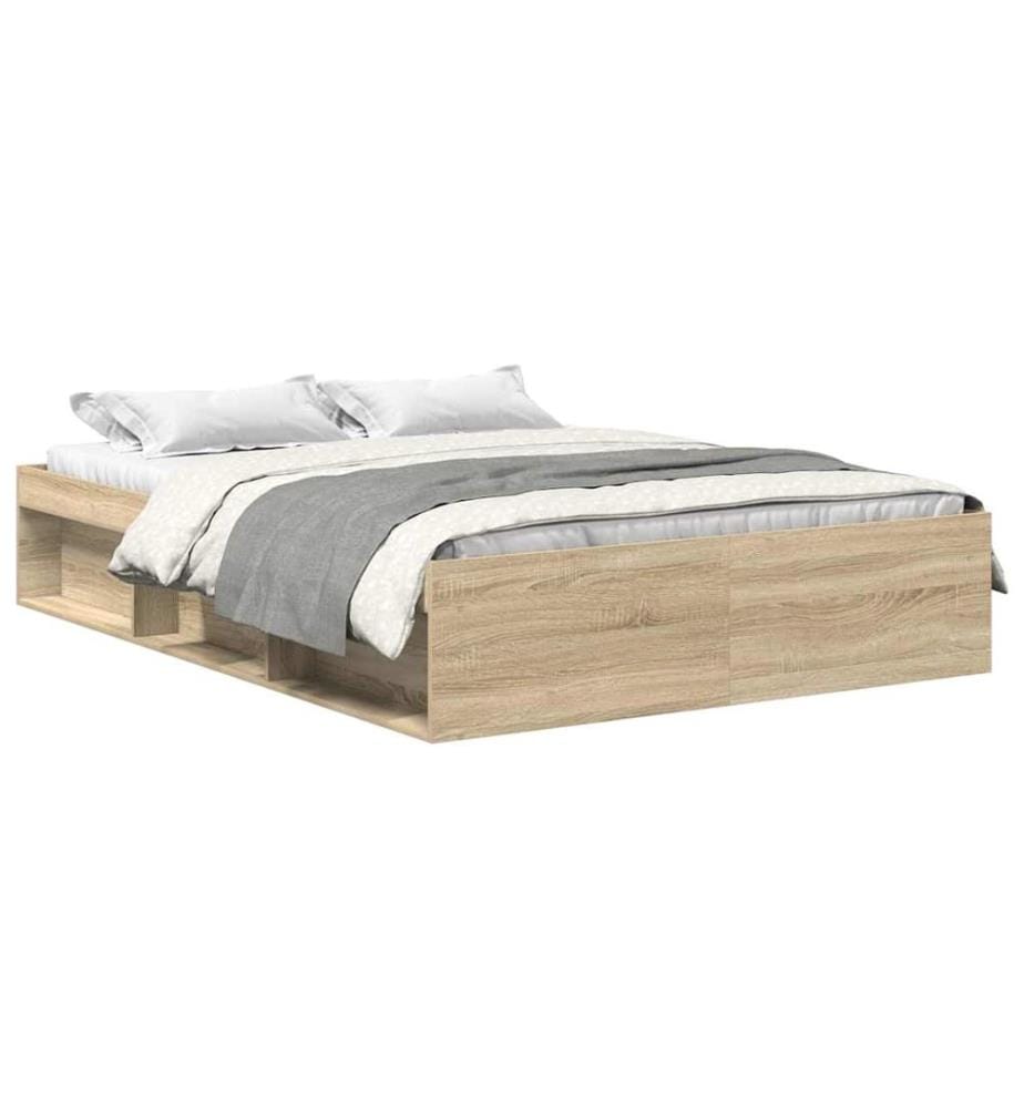 Bettgestell Sonoma-Eiche 135x190 cm