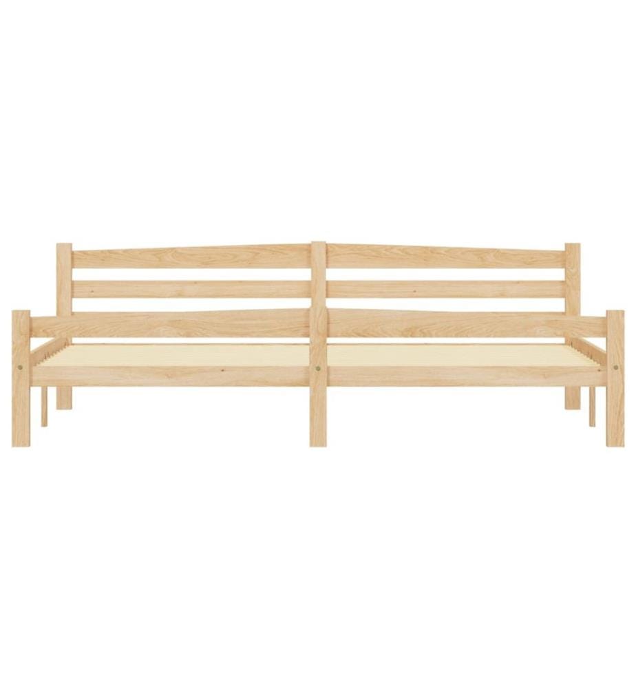 Cadre de lit sans matelas bois massif de pin 200x200 cm