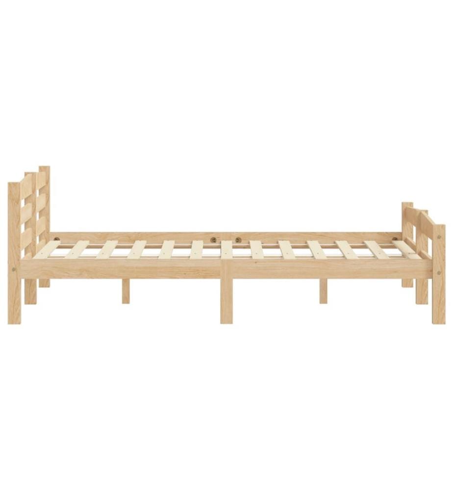 Cadre de lit sans matelas bois massif de pin 200x200 cm