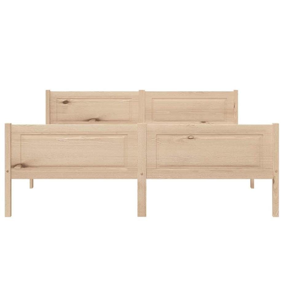 Cadre de lit sans matelas bois massif de pin 140x200 cm