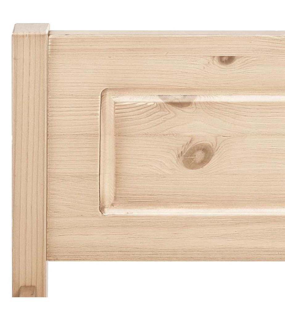 Cadre de lit sans matelas bois massif de pin 140x200 cm
