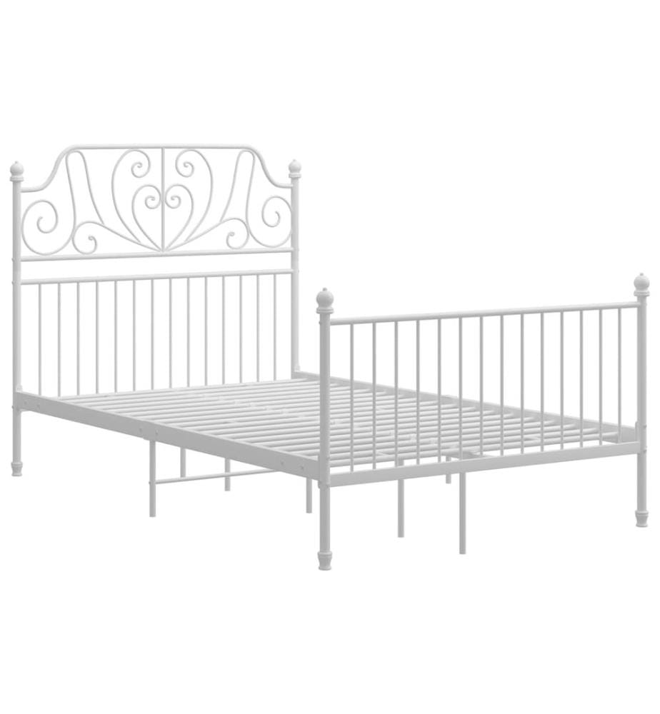 Bettgestell Weiss Metall 120x200 cm