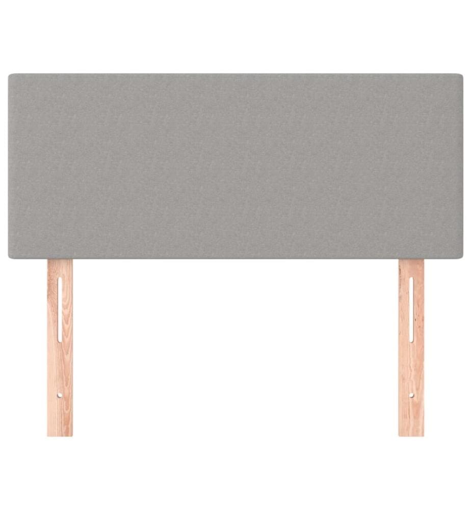 Kopfteil Hellgrau 90x5x78/88 cm Stoff