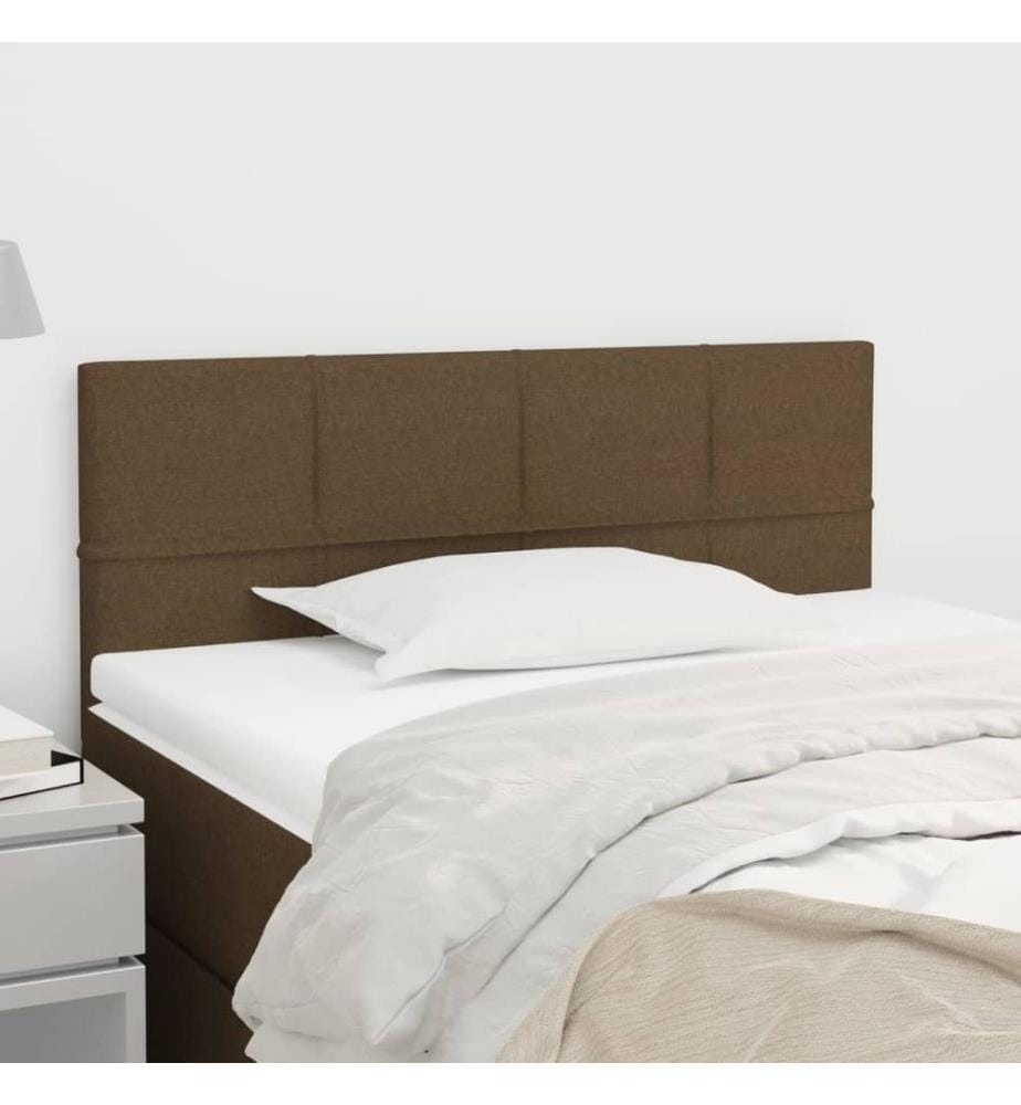 Kopfteil Dunkelbraun 90x5x78/88 cm Stoff