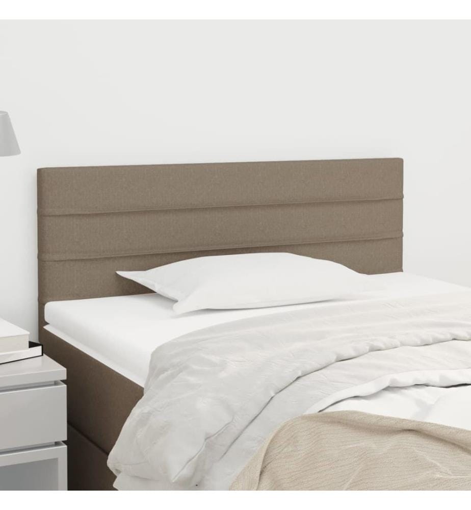 Kopfteil Taupe 90x5x78/88 cm Stoff
