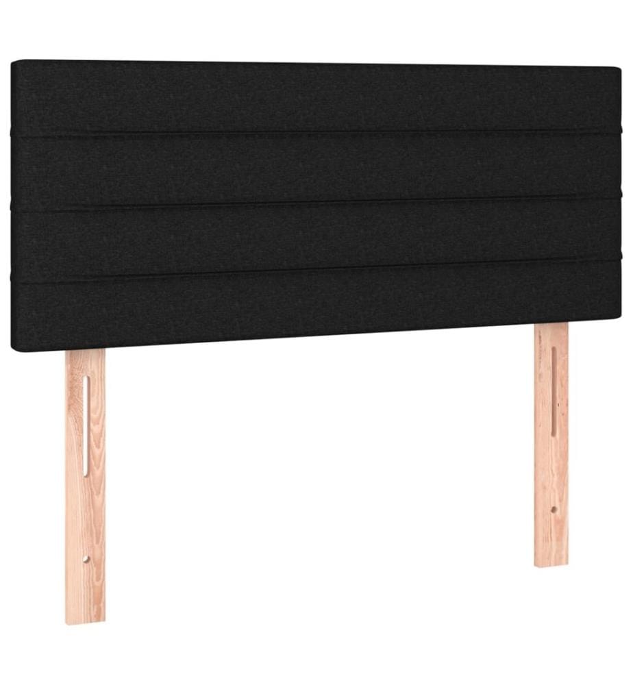 Kopfteil Schwarz 100x5x78/88 cm Stoff