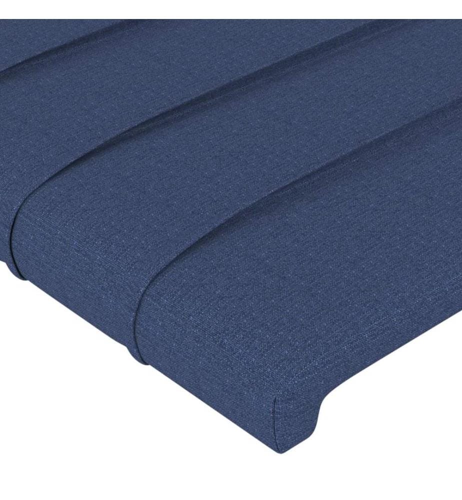 Kopfteile 2 Stk. Blau 72x5x78/88 cm Stoff