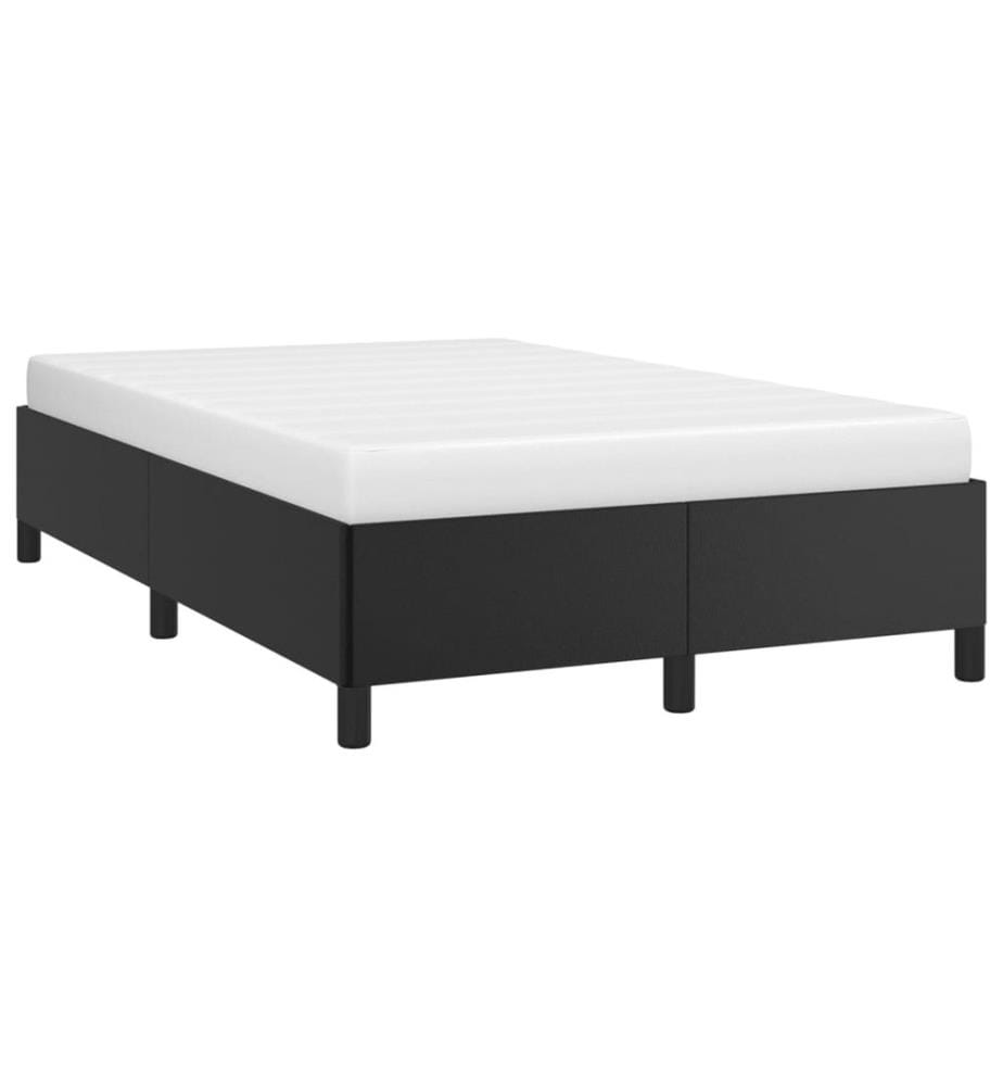 Bettgestell Schwarz 120x200 cm Kunstleder