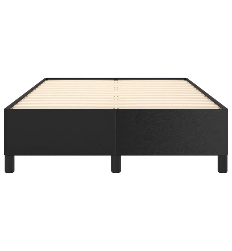 Bettgestell Schwarz 120x200 cm Kunstleder