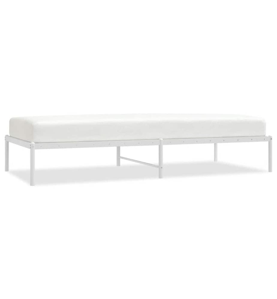 Bettgestell Metall Weiss 90x200 cm