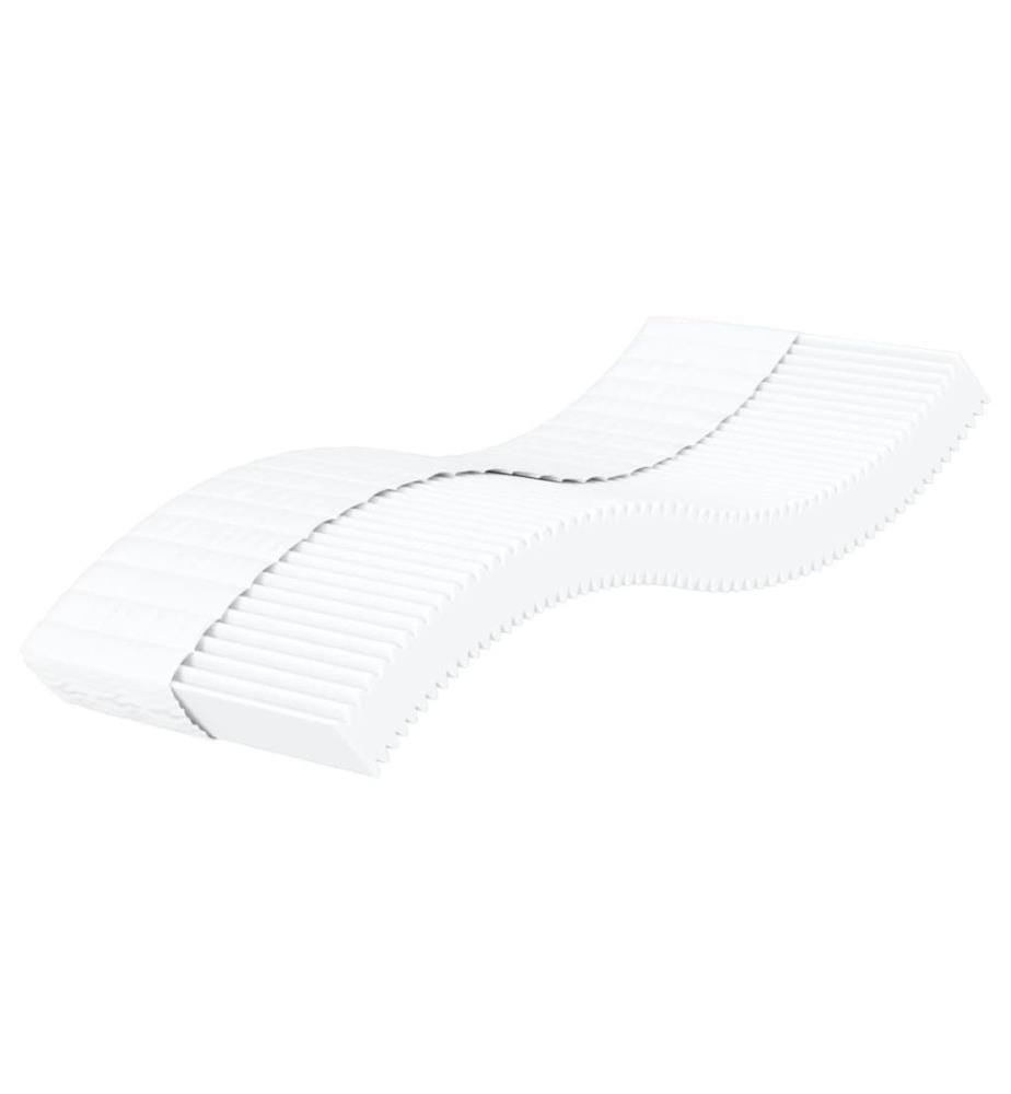 Matelas en mousse blanc 80x200 cm dureté H2 H3