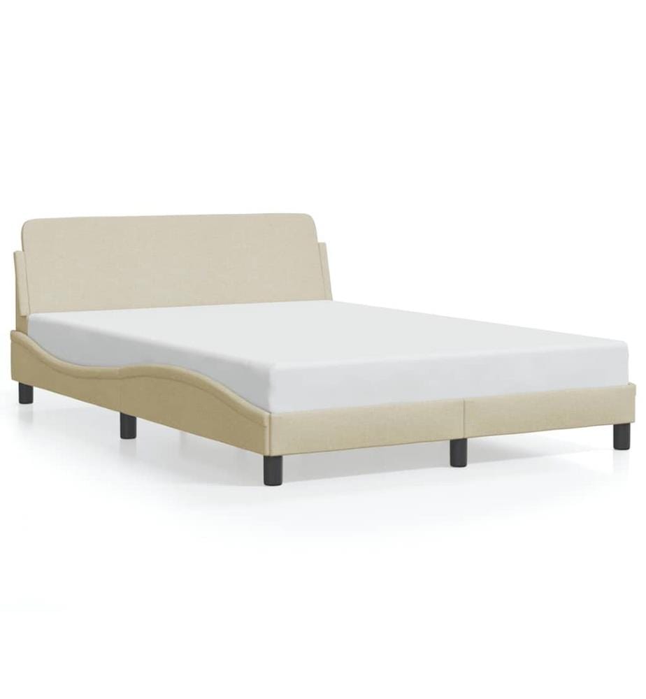 Bettgestell "Dover" Creme 140x200 cm Stoff