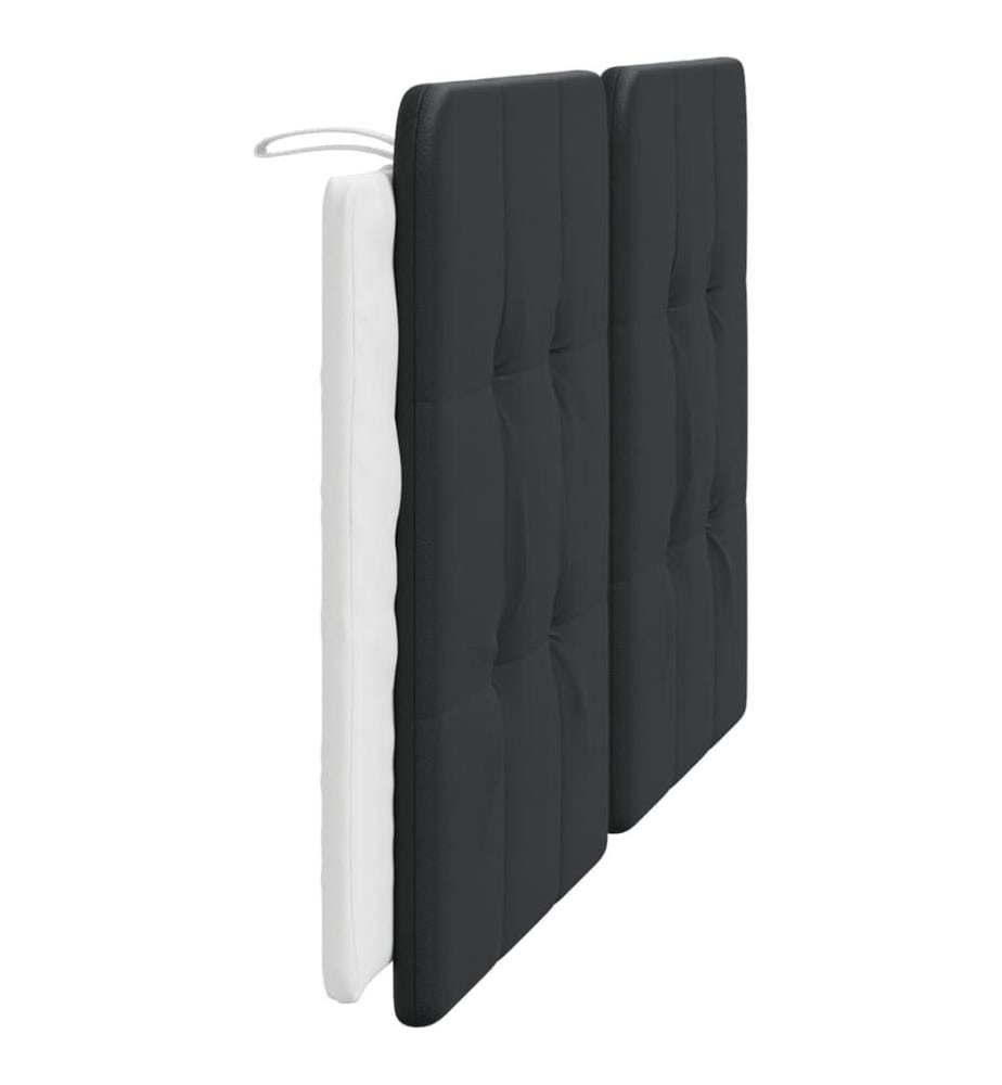 Coussin de tête de lit Zadar noir et blanc 160 cm similicuir