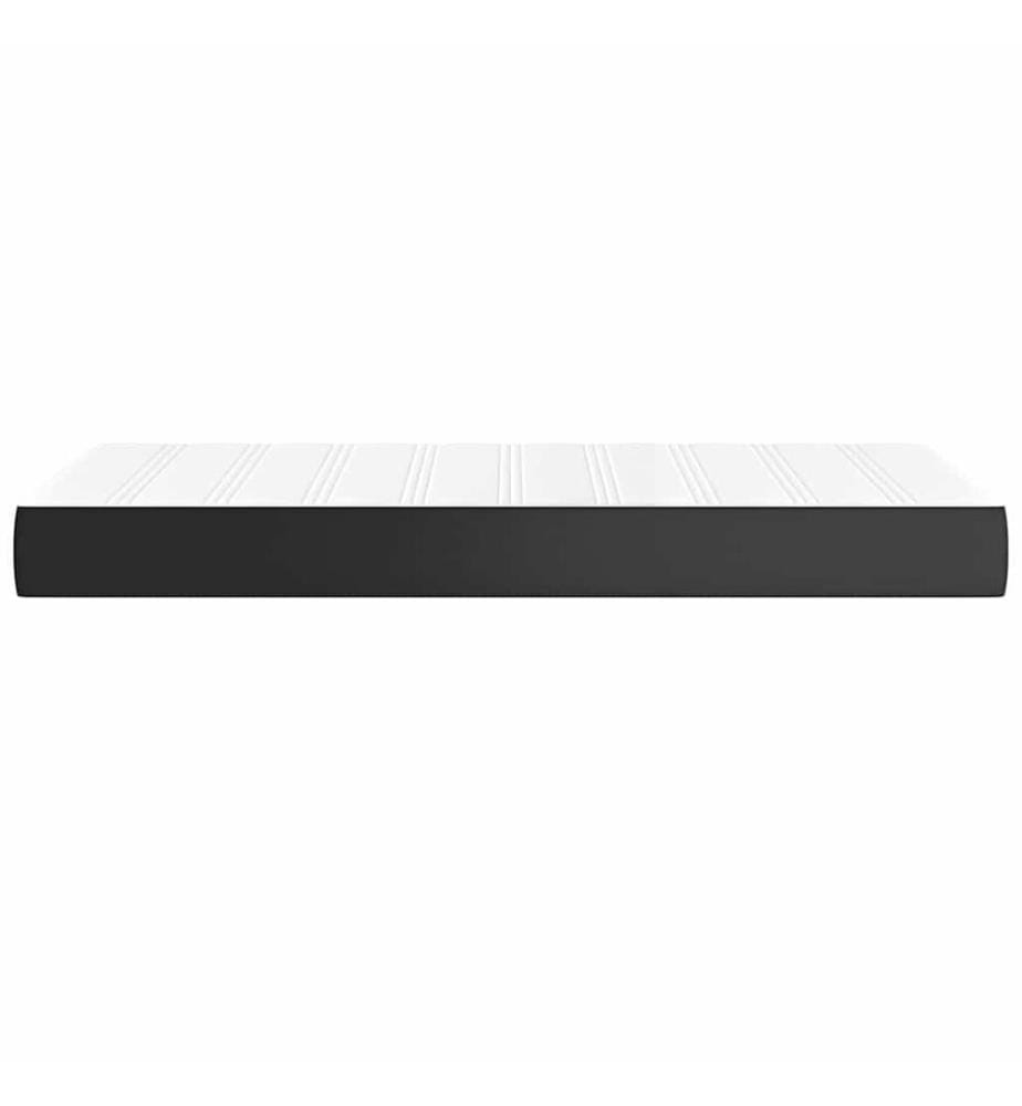 Taschenfederkernmatratze für Kinder Mittel Schwarz 80x160cm Kunstleder