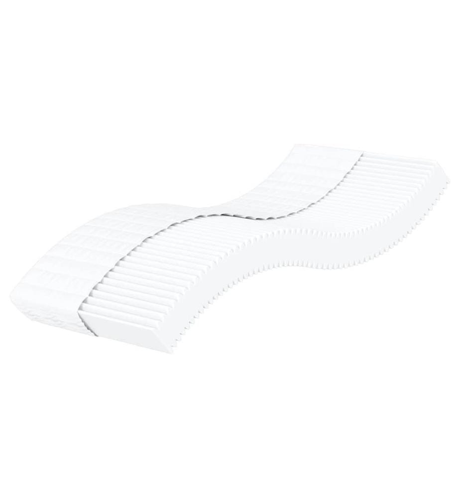 Matelas en mousse blanc 100x210 cm dureté H2 H3
