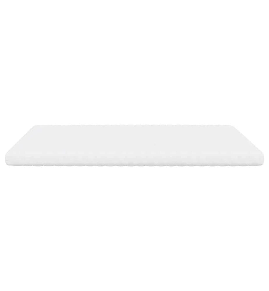 Matelas en mousse blanc 180x220 cm 7 zones dureté 20 ILD