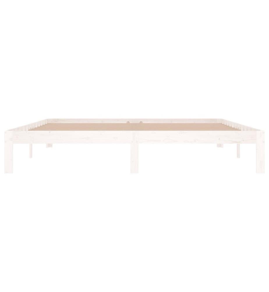 Cadre de lit sans matelas blanc 180x200 cm