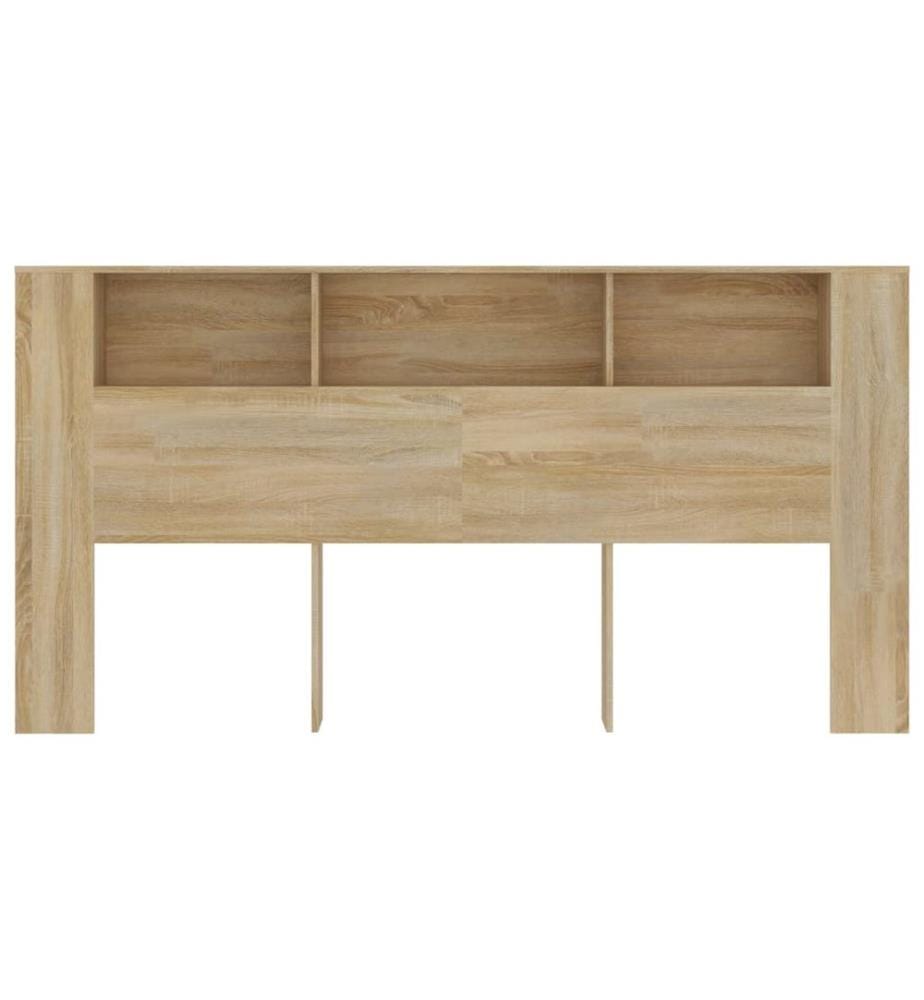 Kopfteil mit Ablagen Sonoma-Eiche 200x18,5x104,5 cm